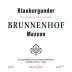 Brunnenhof Mazzon Alto Adige-Sudtirol Pinot Nero Blauburgunder Riserva 2011 Front Label