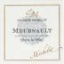 Domaine Michelot Meursault Sous la Velle 2013 Front Label