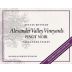 Alexander Valley Vineyards Pinot Noir 1999 Front Label