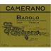 Camerano Barolo Gold Label Terlo 2006 Front Label