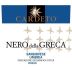 Cantina Cardeto Nero della Greca Sangiovese 2009 Front Label