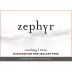 Zephyr Riesling 2014 Front Label