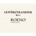Cantina Roeno Trentino Kies Gewurztraminer 2015 Front Label