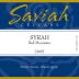 Saviah Red Mountain Syrah 2005 Front Label