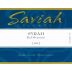 Saviah Red Mountain Syrah 2002 Front Label