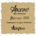 Cantine Aldegheri Amarone della Valpolicella Classico Barricato 2006 Front Label