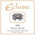 Ecluse Wines Sereno Vista Vineyard Petite Sirah 2009 Front Label
