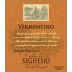 Seghesio Vermentino 2015 Front Label