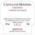 Castillo de Monesma Crianza 2012 Front Label
