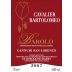 Cavalier Bartolomeo Cannubi San Lorenzo 2007 Front Label