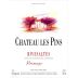 Cave des Vignerons de Baixas Rivesaltes Chateau Les Pins Primage 2009 Front Label
