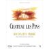 Cave des Vignerons de Baixas Rivesaltes Chateau Les Pins Ambre 2010 Front Label