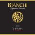 Bianchi Vineyards Signature Selection Syrah 2013 Front Label