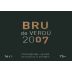Celler Carcavins Bru de Verdu 2007 Front Label