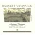 Barnett Vineyards Andrews Vineyard Sauvignon Blanc 2014 Front Label