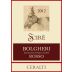 Ceralti Bolgheri Scire Rosso 2012 Front Label