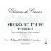Philippe Bouzereau - Chateau de Citeaux Meursault Perrieres Premier Cru 2009 Front Label