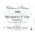 Philippe Bouzereau - Chateau de Citeaux Meursault Perrieres Premier Cru 2006 Front Label
