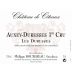 Philippe Bouzereau - Chateau de Citeaux Auxey-Duresses Les Duresses Premier Cru 2012 Front Label