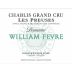 William Fevre Chablis Les Preuses Grand Cru 2015 Front Label