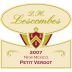 St. Clair D.H. Lescombes Limited Release Petit Verdot 2007 Front Label