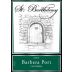 St. Barthelemy Cellars Barbera Port 2003 Front Label