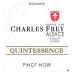 Charles et Dominique Frey Alsace Quintessence Pinot Noir 2013 Front Label