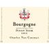 Charles Van Canneyt Bourgogne Pinot Noir 2013 Front Label