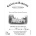 Chateau Bardins Pessac-Leognan Rouge 2009 Front Label