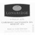 Longridge Cabernet Merlot 1998 Front Label
