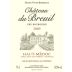 Chateau Cissac Haut-Medoc Chateau du Breuil 2009 Front Label