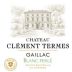 Chateau Clement Termes Perle Blanc 2015 Front Label