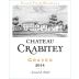 Chateau Crabitey Graves 2014 Front Label