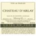 Chateau d'Arlay Cotes du Jura Vin de Paille 2003 Front Label