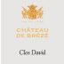 Chateau de Breze Saumur Clos David 2014 Front Label