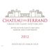 Chateau de Ferrand Saint-Emilion Grand Cru 2012 Front Label