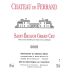 Chateau de Ferrand Saint-Emilion Grand Cru 2008 Front Label