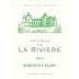 Chateau de la Riviere Bordeaux Blanc 2011 Front Label