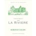 Chateau de la Riviere Bordeaux Blanc 2013 Front Label