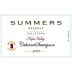 Summers Estate Calistoga Reserve Cabernet Sauvignon 2008 Front Label