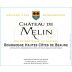 Chateau de Melin Bourgogne Hautes Cotes de Beaune Rouge 2014 Front Label