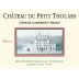 Chateau du Petit Thouars Touraine Reserve 2008 Front Label