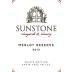 Sunstone Merlot Reserve 2012 Front Label