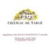 Chateau de Targe Saumur-Champigny 2014 Front Label