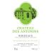 Chateau des Antonins Bordeaux Blanc 2014 Front Label