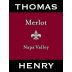 Thomas Henry Wines Merlot 2007 Front Label