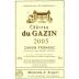 Chateau Gazin Canon Fronsac 2005 Front Label