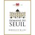 Chateau du Seuil Bordeaux Domaine du Seuil Blanc 2011 Front Label