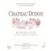 Chateau Dudon Bordeaux 2013 Front Label