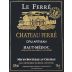Chateau Ferre Le Ferre Artisan Cru 2012 Front Label